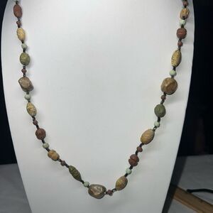 Vintage‎ Stone and Bead Necklace